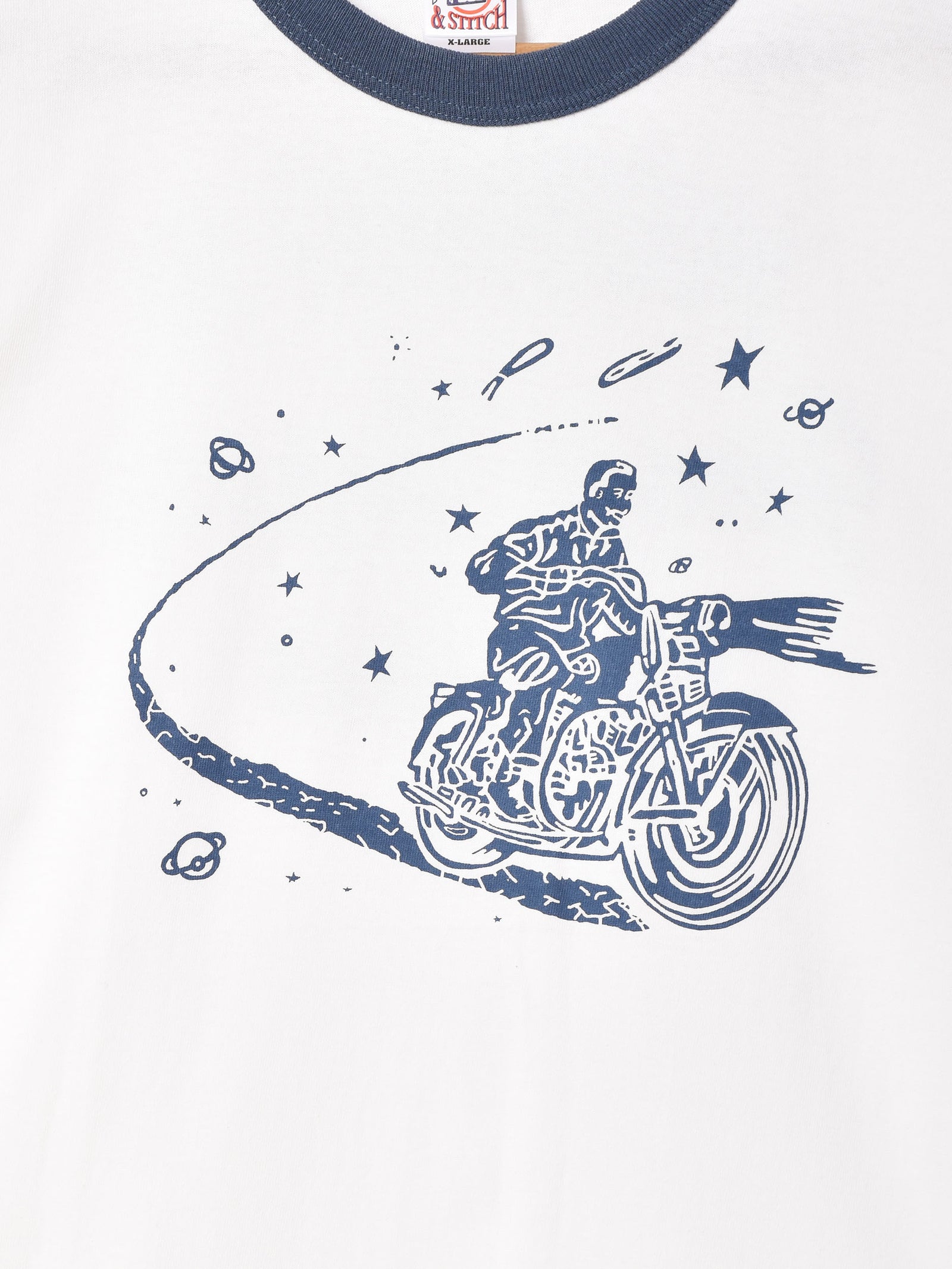 R*様 Hanes50／50combedzigzagバイクデザイン リンガーTシ R*様 Hanes50／50combedzigzagバイクデザイン リンガーTシ