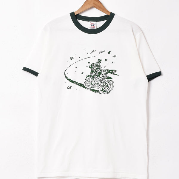 R*様 Hanes50／50combedzigzagバイクデザイン リンガーTシ R*様 Hanes50／50combedzigzagバイクデザイン リンガーTシ