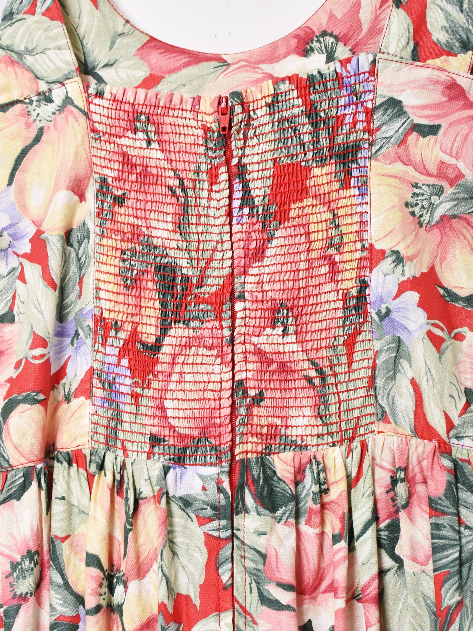 [美品] エスマックスマーラ　花柄ノースリーブワンピース　コットン　ネイビー　M 美品] エスマックスマーラ 花柄ノースリーブワンピース コットン