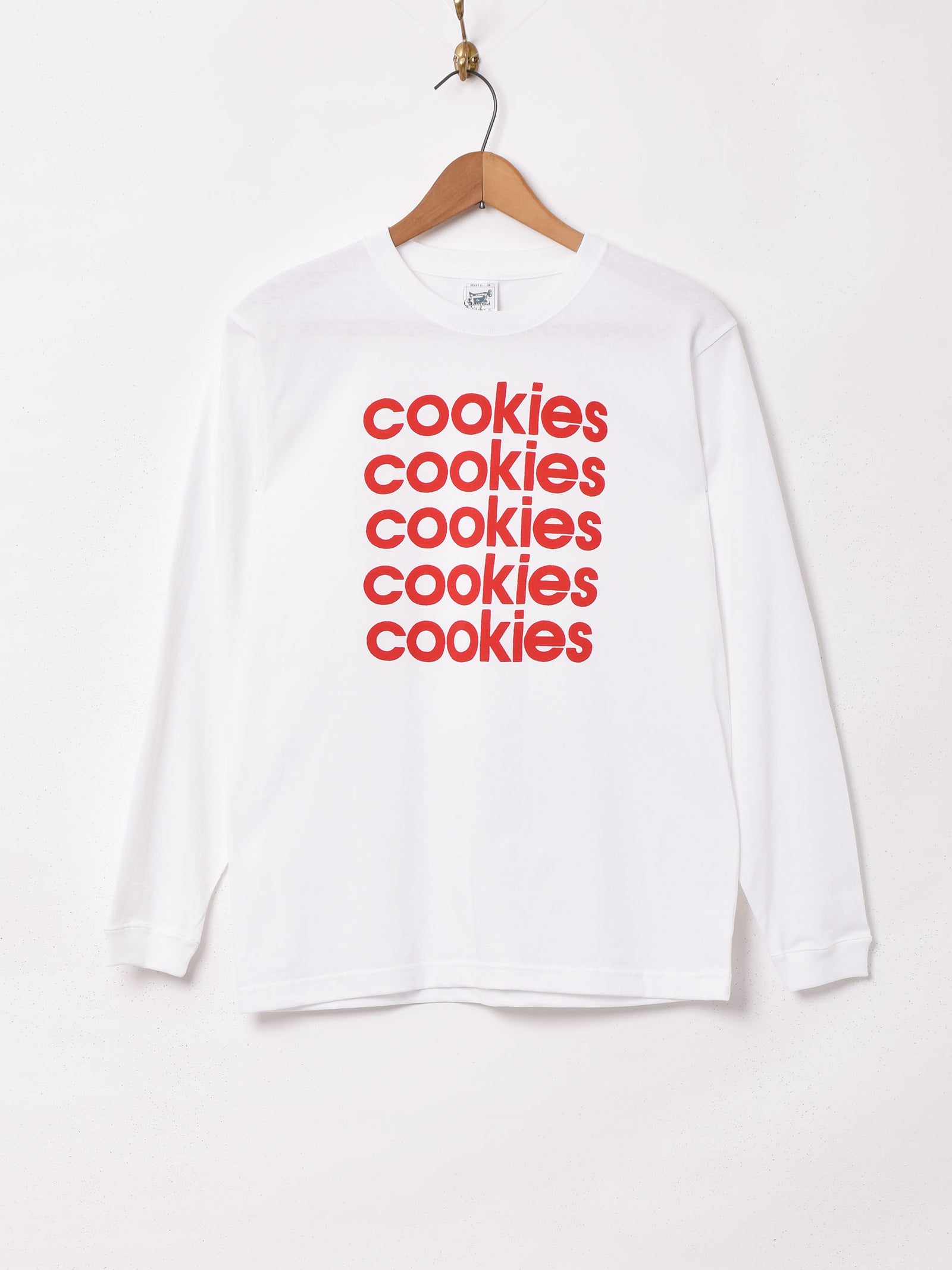 ロングスリーブ プリントTシャツ【cookies】 – 古着屋Top of the Hill