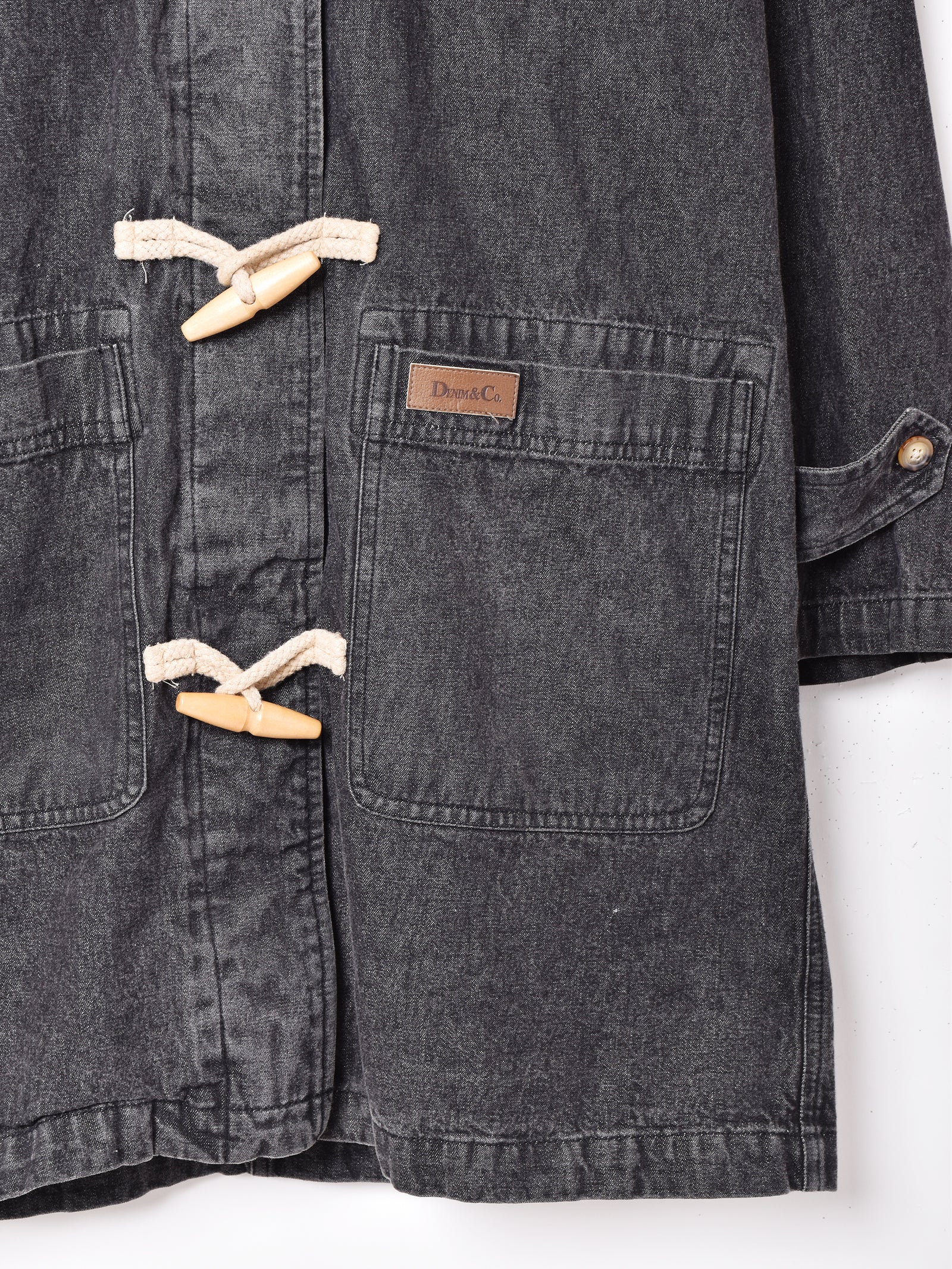 ブラックデニム ダッフルコート – 古着屋Top of the Hillのネット通販