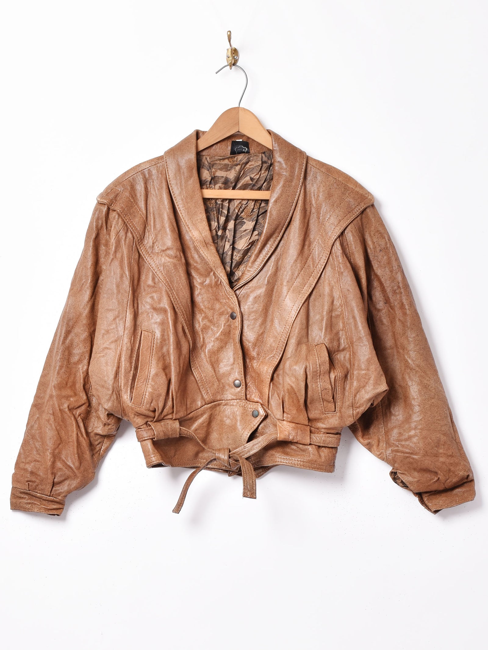 ヴィンテージ　変形デザイン　ドルマンスリーブ　レザー　ライダース　ジャケット ドルマン レザージャケット – 古着屋Top of the Hillのネット通販サイト