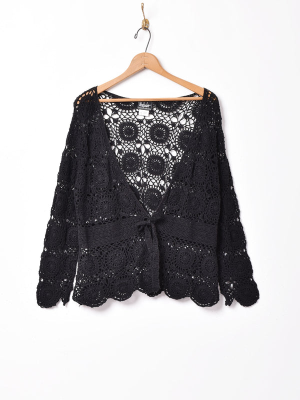 クロシェ編み カーディガン