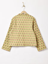 【3色展開】Emerald Motel 花柄 リバーシブル キルティングジャケット