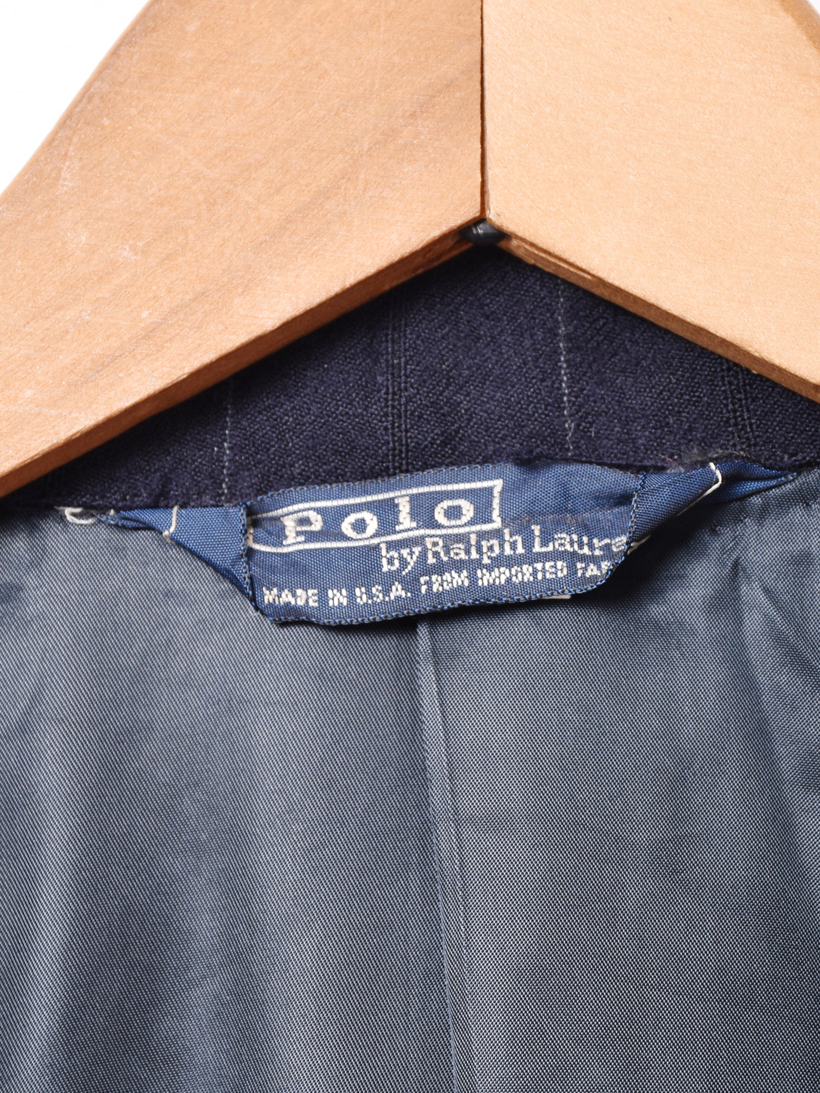 【USA製】Polo by RalphLauren ストライプ ダブルジャケット アメリカ製 Polo Ralph Lauren ストライプ ダブルジャケット