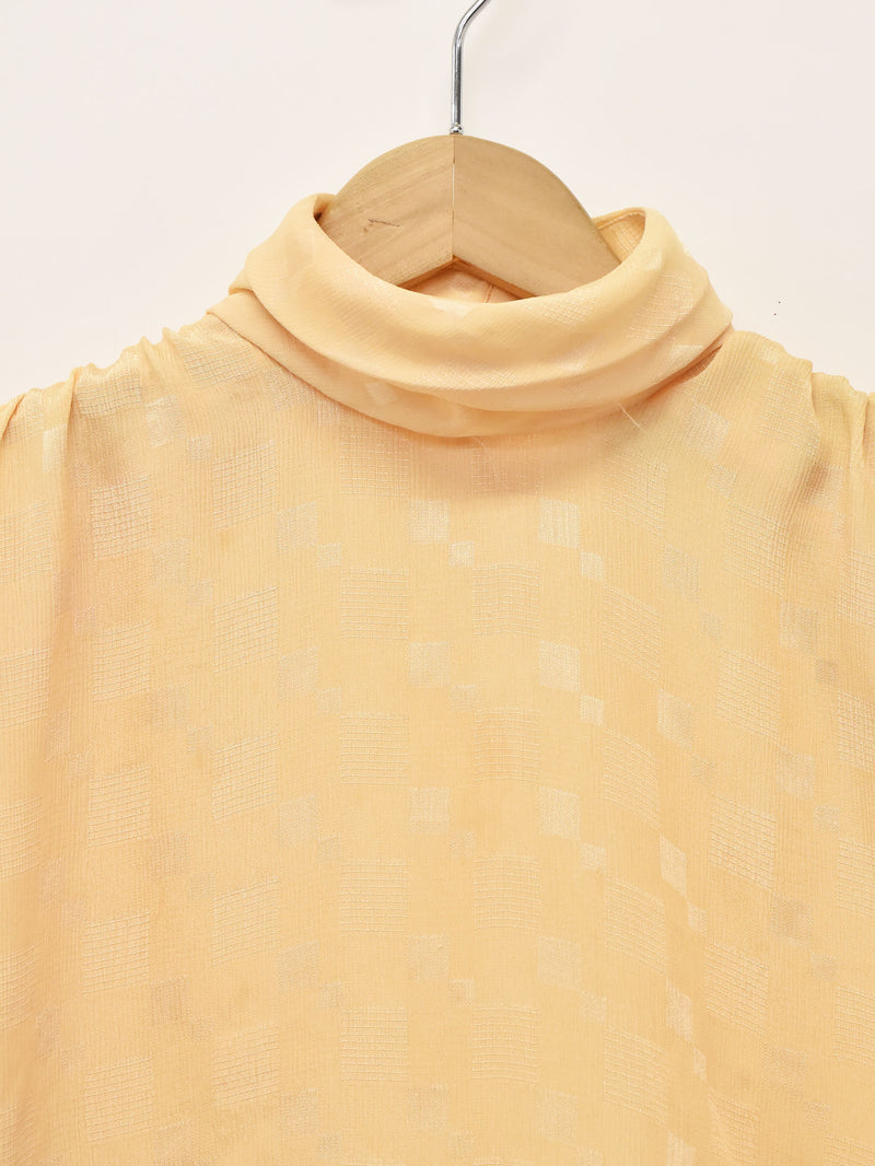 織り柄 長袖トップス