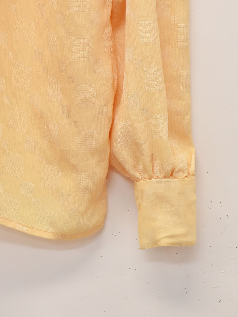 織り柄 長袖トップス