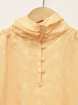 織り柄 長袖トップス