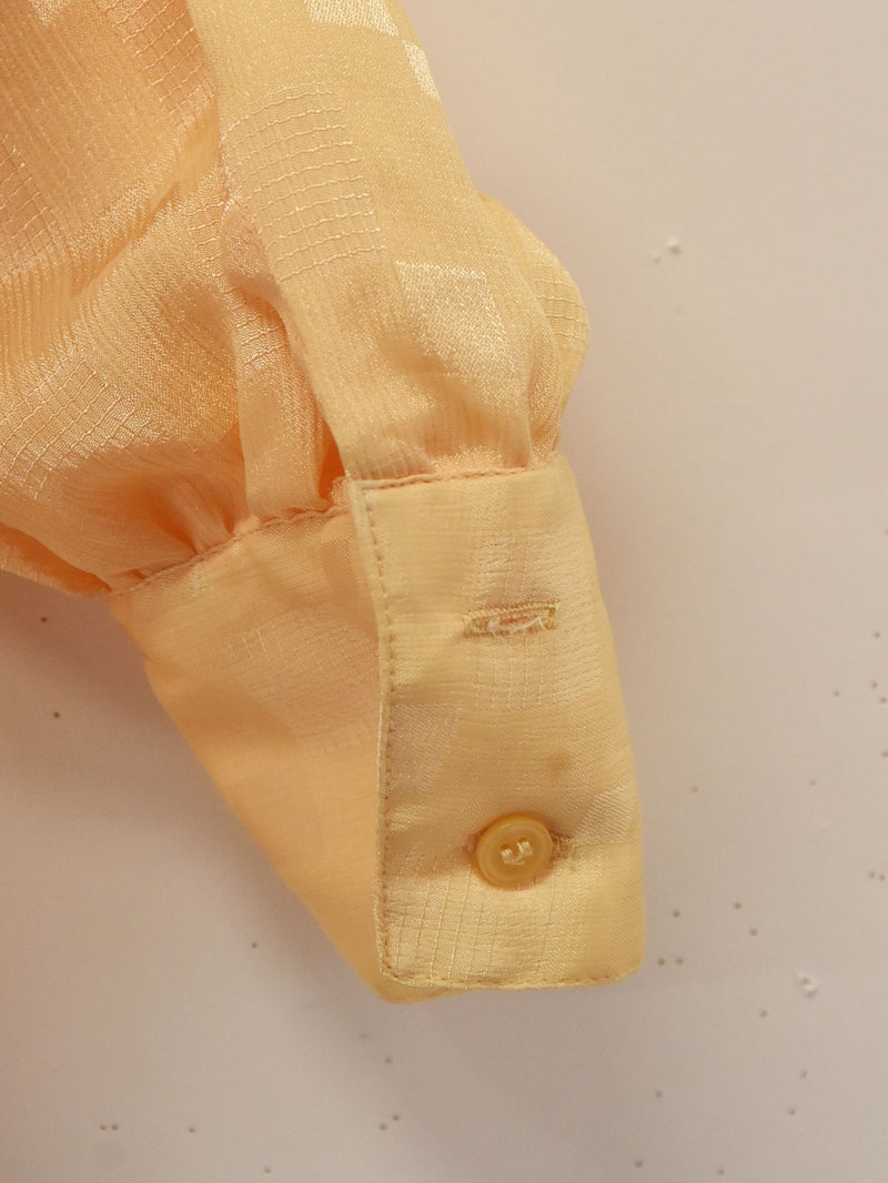 織り柄 長袖トップス