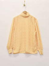 織り柄 長袖トップス