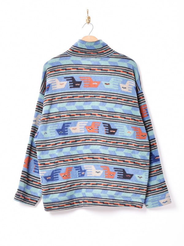 アメリカ製 Patagonia 総柄 プルオーバーフリースジャケット