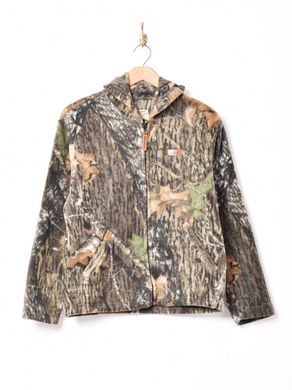 WOOLRICH カモフラージュ柄 フード付きフリースジャケット