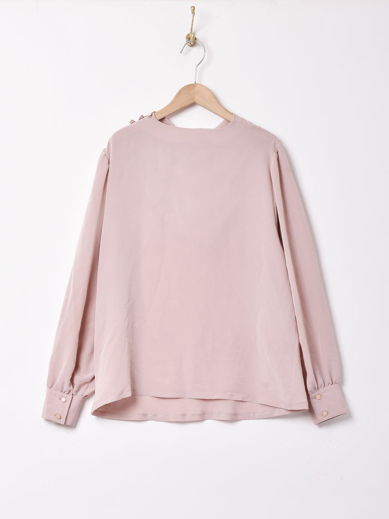 長袖デザイントップス