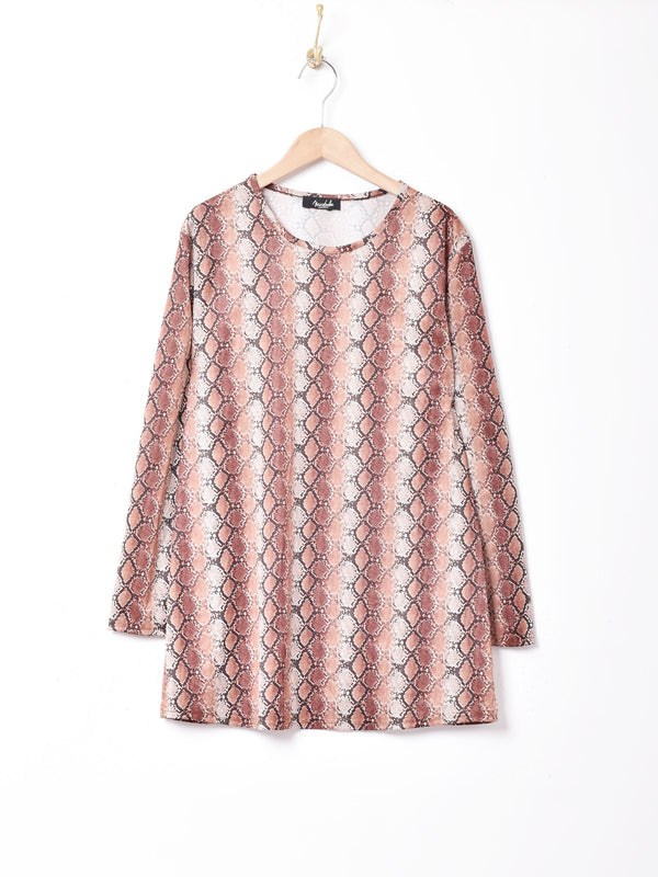 フランス製 総柄 長袖カットソー