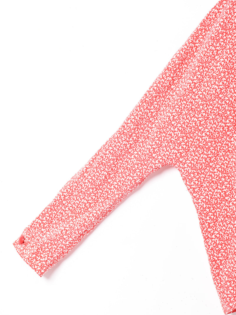 総柄 ダブルボタントップス