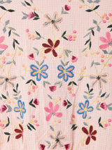 バックリボン 刺繍長袖トップス