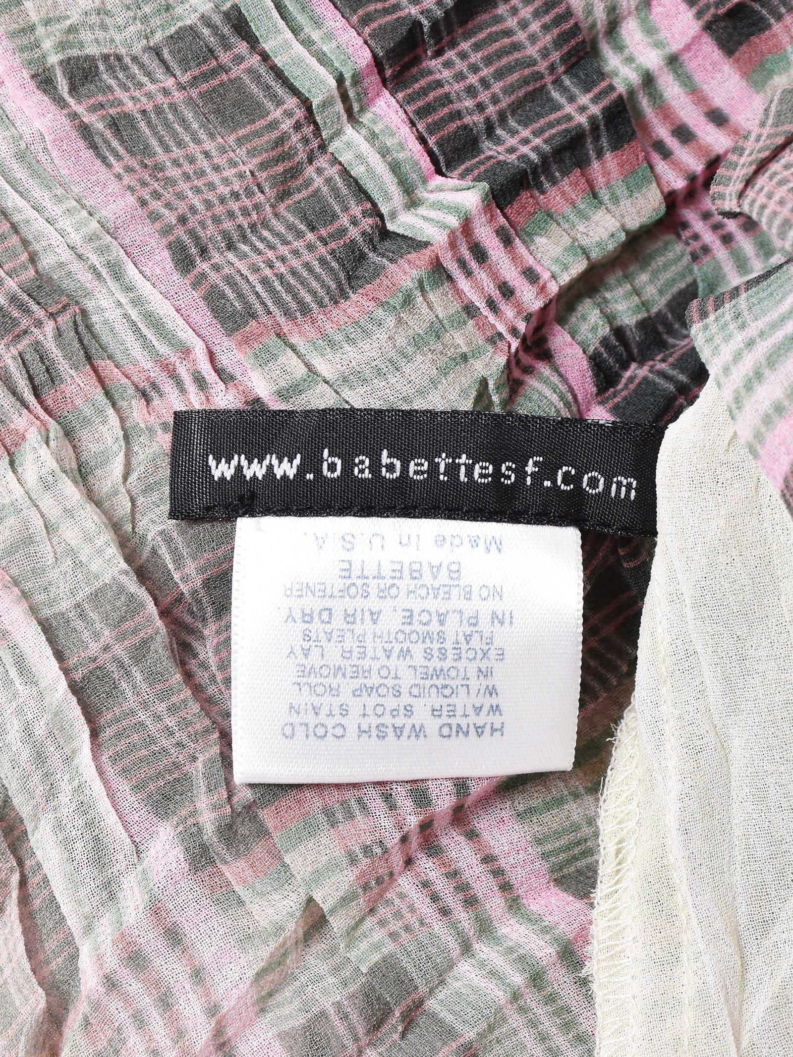 CHECKERS BRAND inc長袖トップス アメリカ製 チェック 長袖 シースルートップス – 古着屋Top of