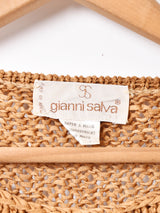 イタリア製 テープヤーン ハンドメイド 半袖セーター