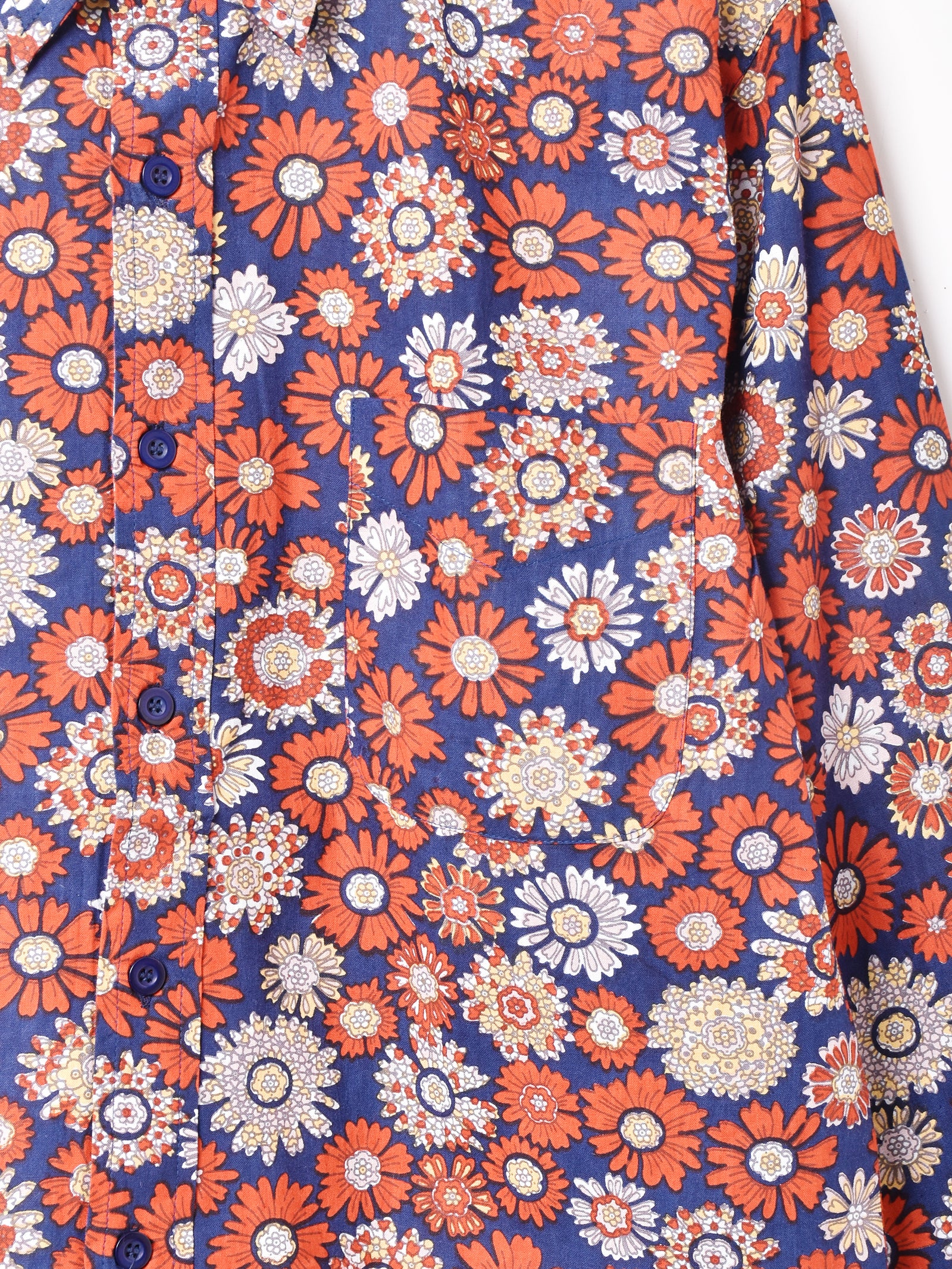 2色展開】Backers 花柄 長袖シャツ – 古着屋Top of the Hillの