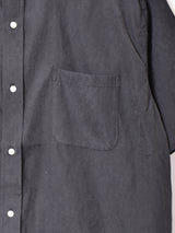 【3色展開】Backers ピーチスキン バンドカラー半袖シャツ