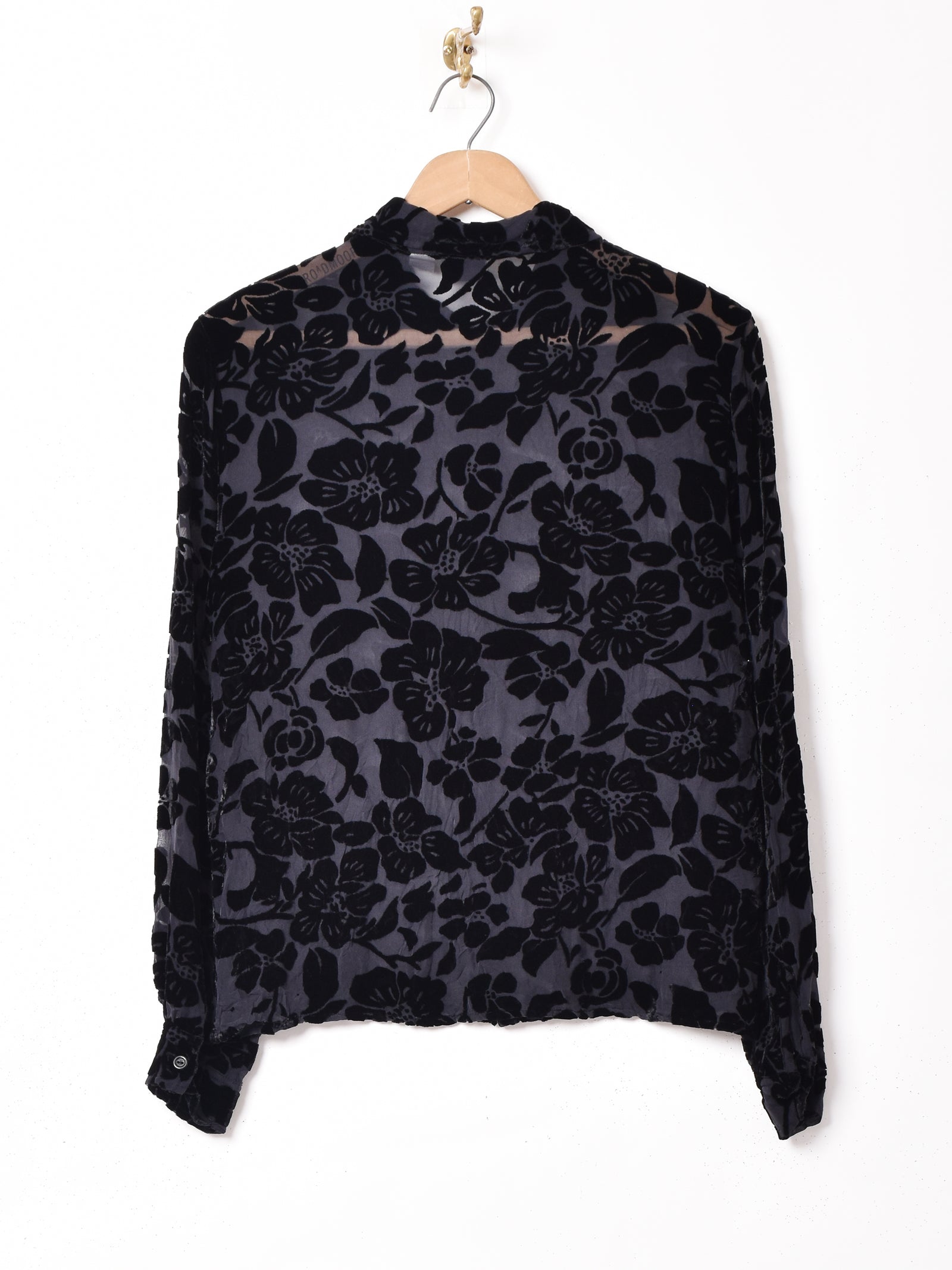 GAP フロッキープリント 花柄 長袖 シアーシャツ – 古着屋Top of the  