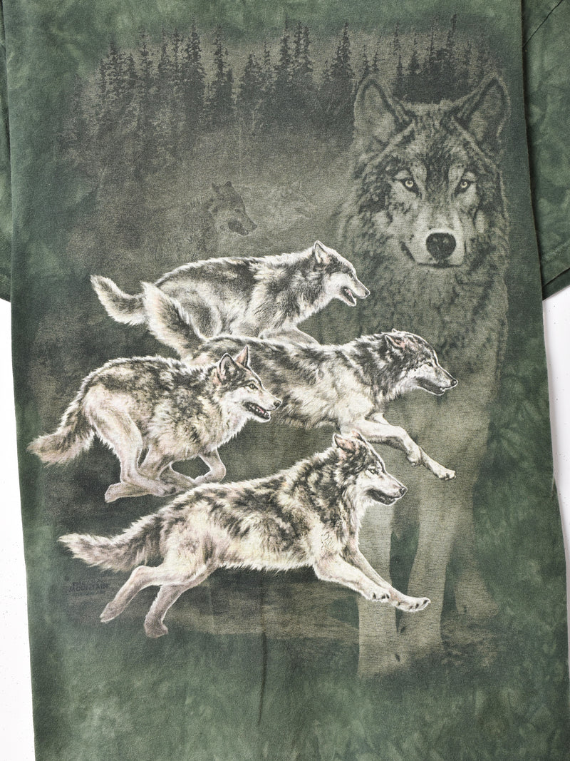 アメリカ製 THE MOUNTAIN オオカミ プリントTシャツ