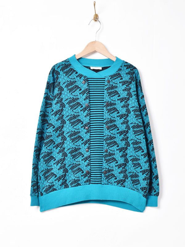 総柄 デザイントップス