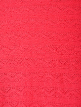 アメリカ製 ベルト付き 透かし編み 長袖ワンピース