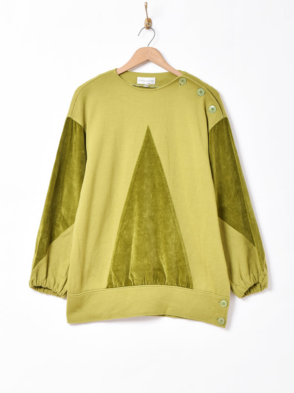 イタリア製 ベロア 長袖トップス