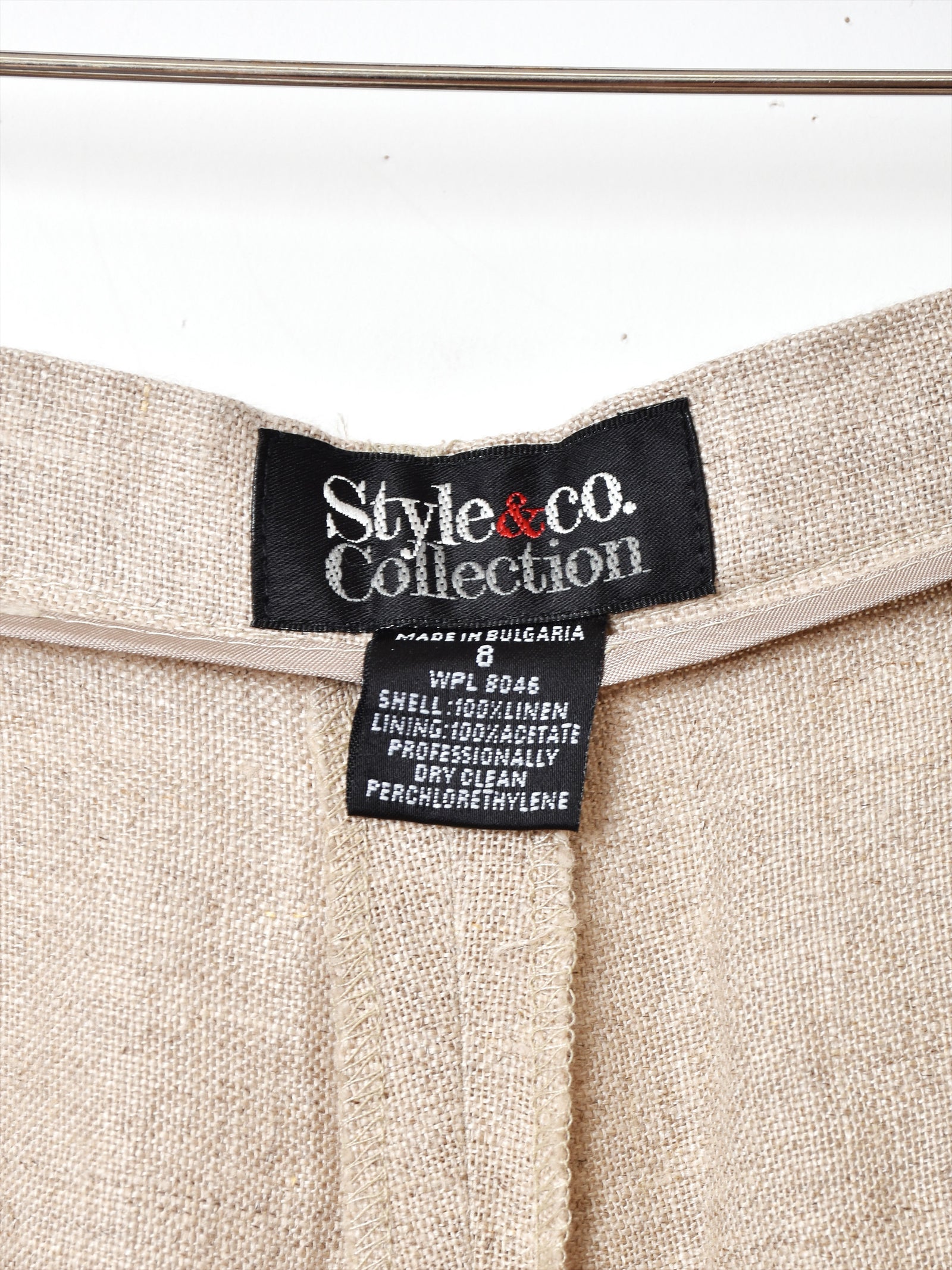 古着 リネンスラックス タックパンツ 極太 ワイドパンツ ストリート 古着 リネンスラックス タックパンツ 極太 ワイドパンツ