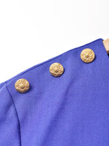 アメリカ製 ボタンデザイン 半袖ワンピース