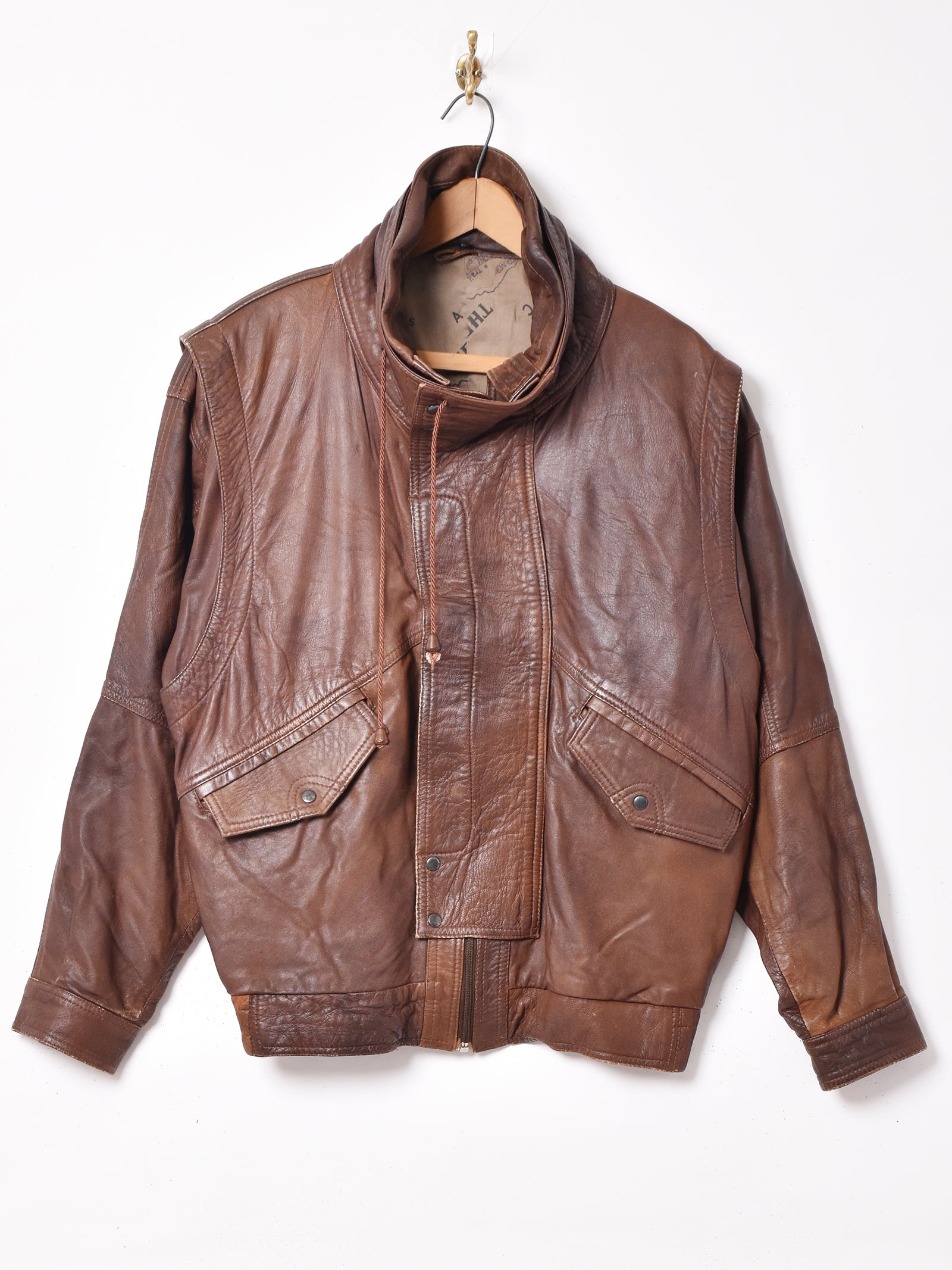 レザージャケット スウィングトップ vintage 90's NAUTICA Leather Blouson 90年代 ノーティカ レザー