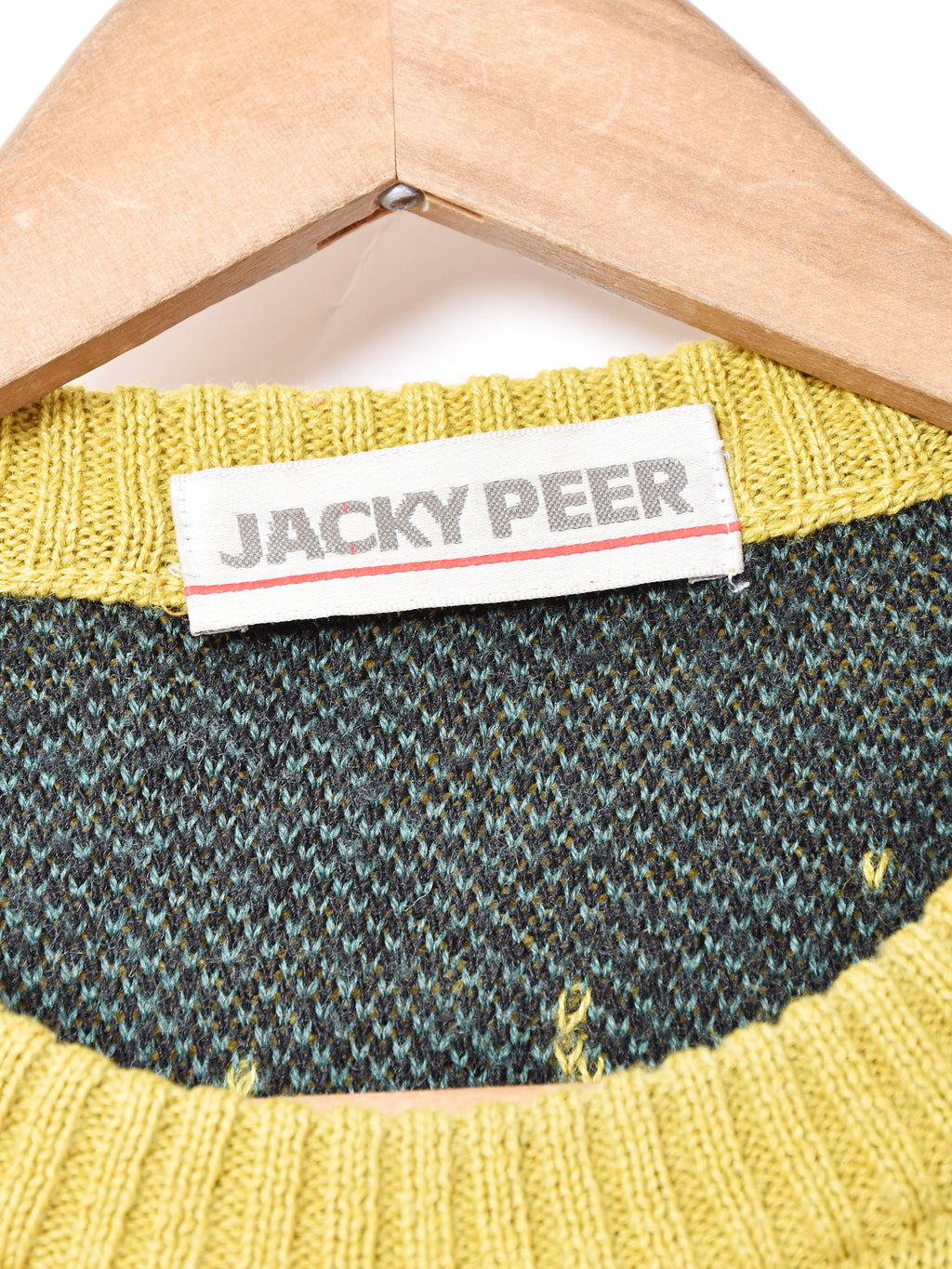 JACKY PEER ウール ニット デザイン ブルゾン