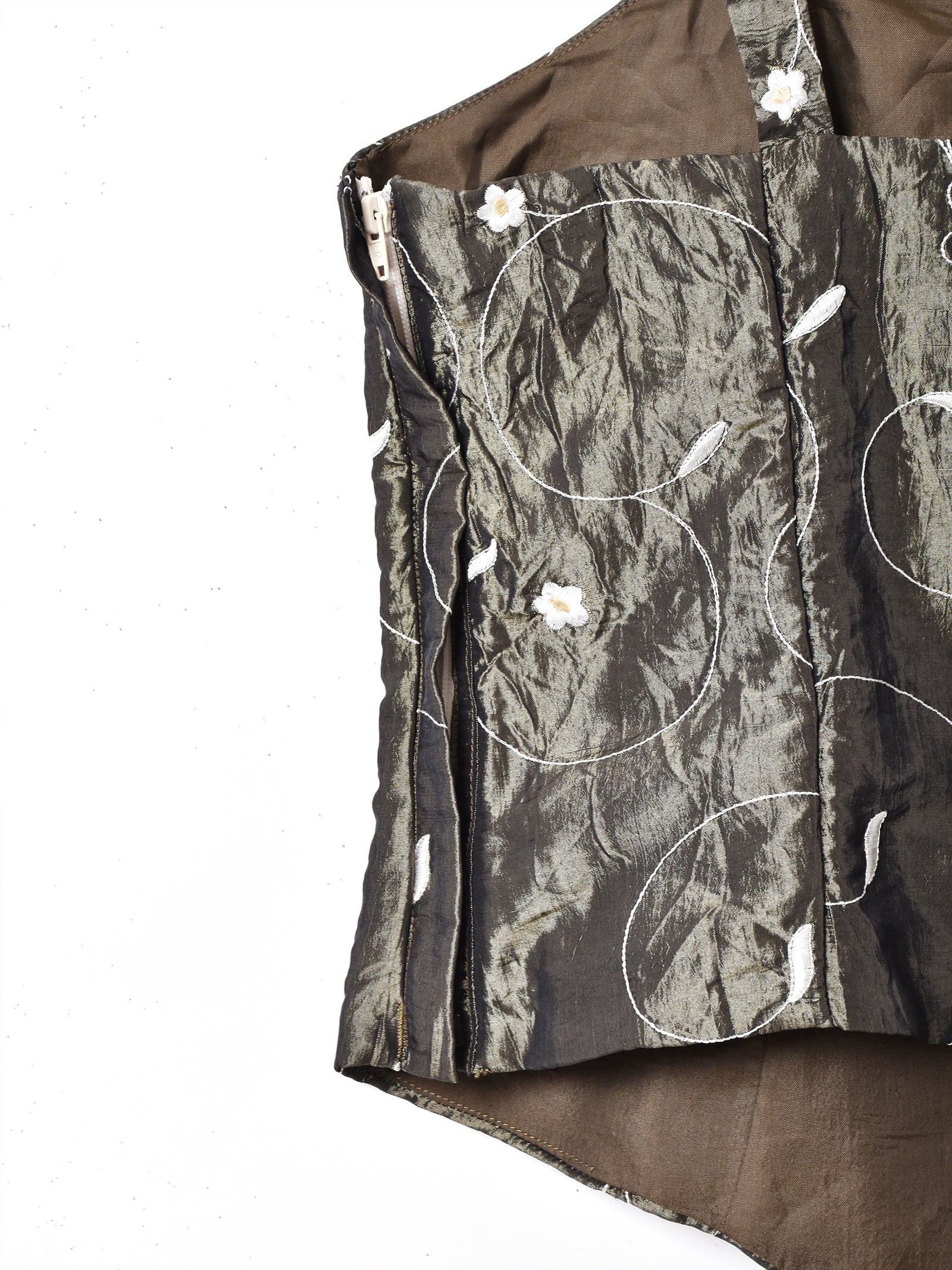 70s　ヴィンテージ　ビスチェ　刺繍 フラワー刺繍 ビスチェ – 古着屋Top of the Hillのネット通販サイト