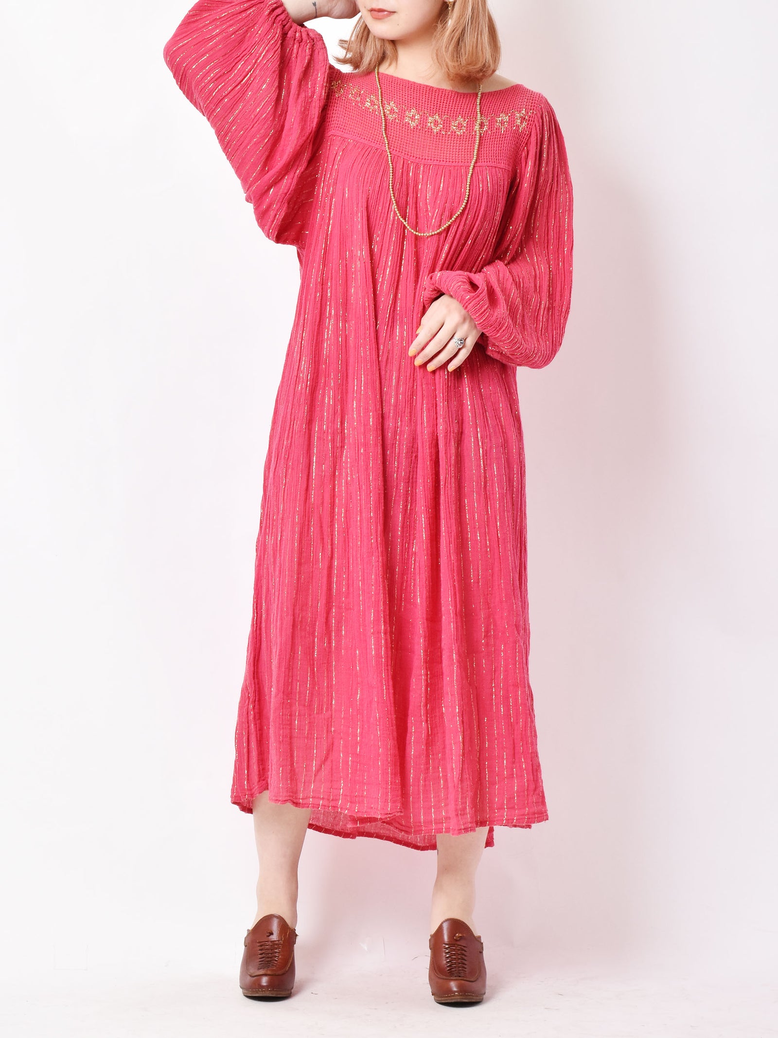 ヴィンテージ 長袖ギリシャワンピース – 古着屋Top of the Hillの