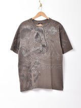 Harley Davidson 両面プリント総柄Tシャツ