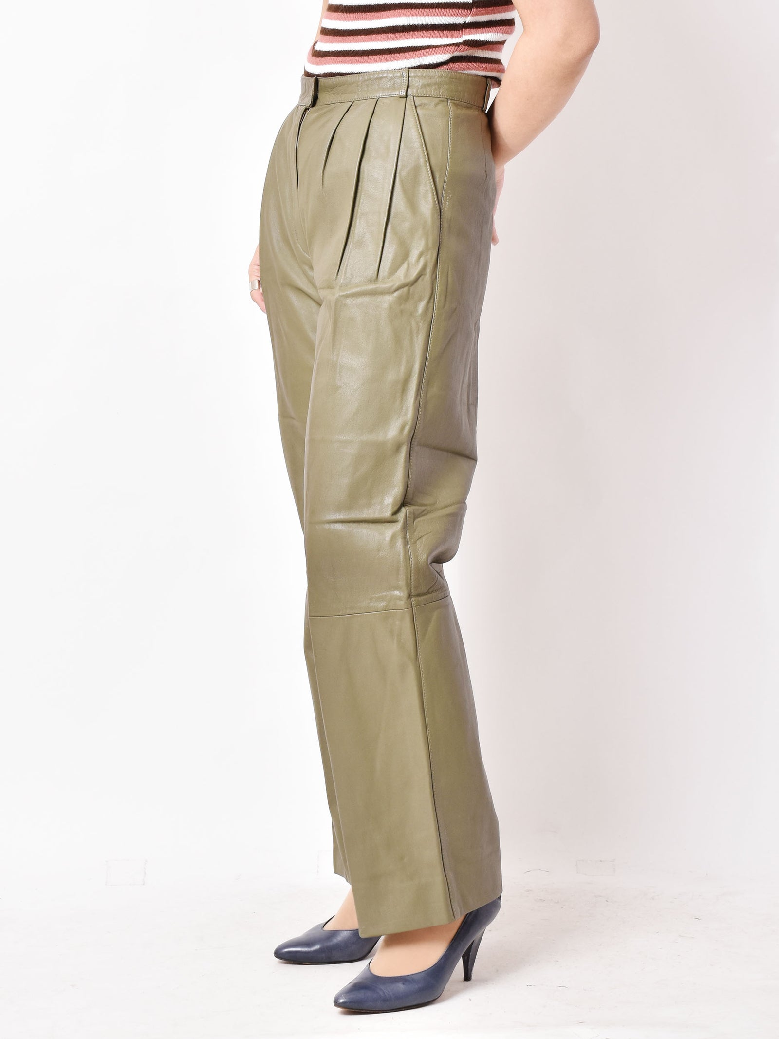 レザーパンツ オリーブ W29 – 古着屋Top of the Hillのネット