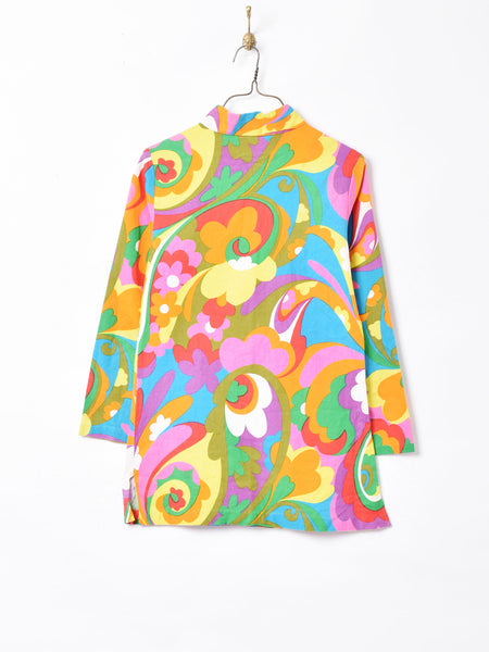 60's～70'sヴィンテージ ミニワンピース マルチカラー – 古着屋