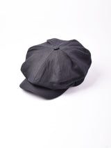 James Dermot Hatters リネンキャスケット ブラック