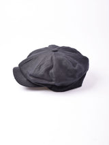 James Dermot Hatters リネンキャスケット ブラック