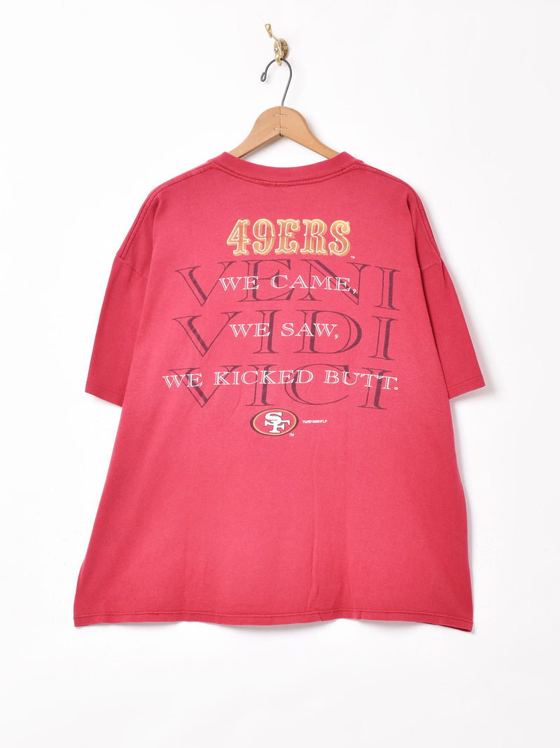 49ERS アメフト プリントTシャツ