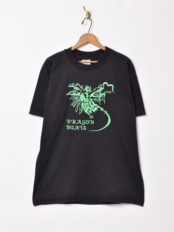 アメリカ製 ドラゴン プリントTシャツ