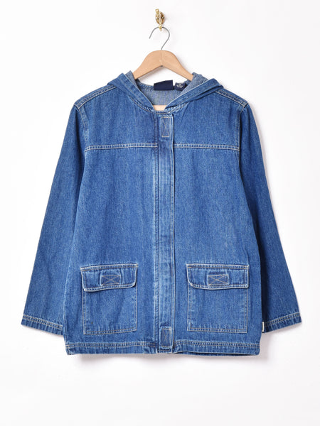 【古着】MAGASIN デニムショートジャケット フード付き デニムジャケット – 古着屋Top of the Hillのネット