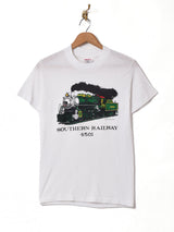 アメリカ製 汽車プリント Tシャツ