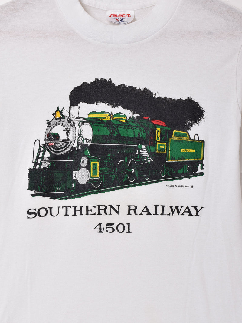 アメリカ製 汽車プリント Tシャツ