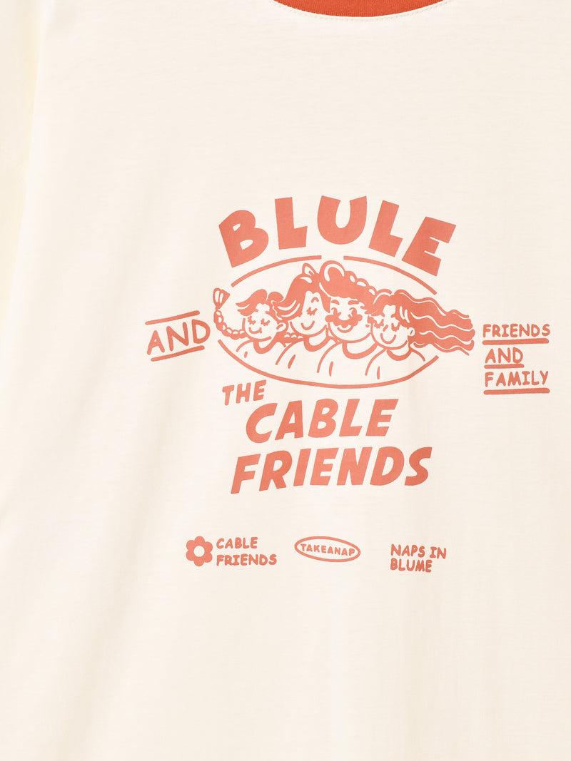 リンガーTシャツ 【CABLE FRIENDS】