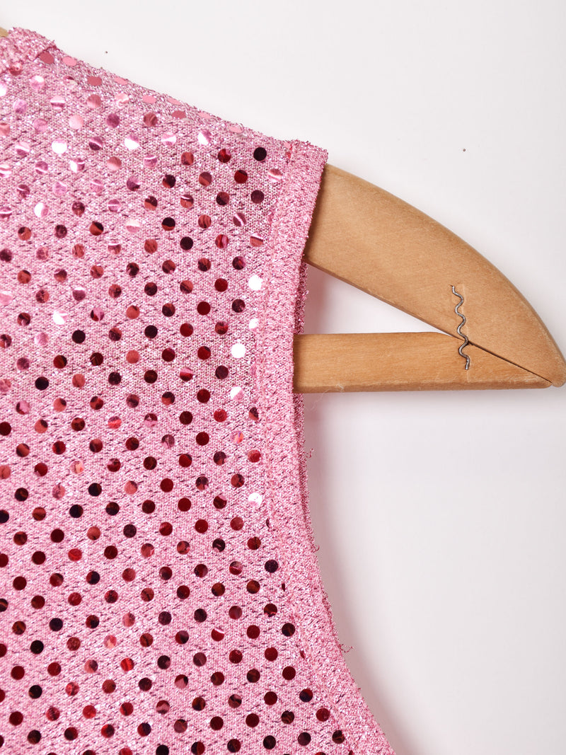 ノースリーブ ラメトップス