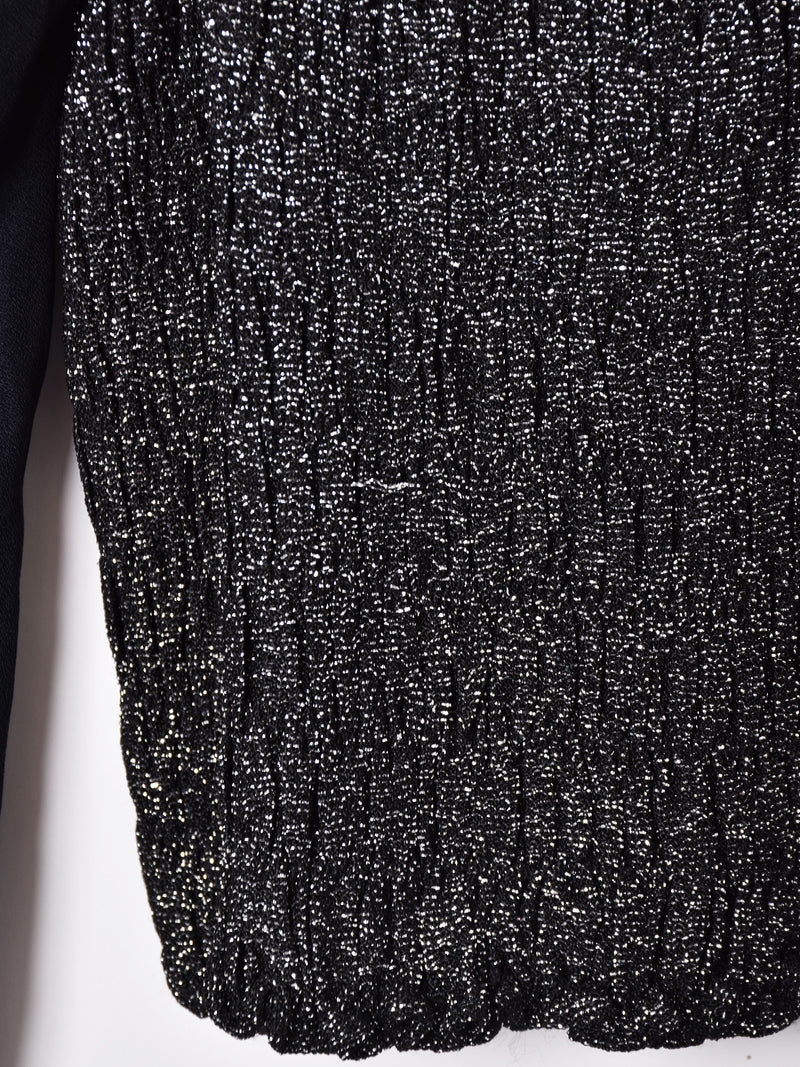 長袖 ラメ デザイントップス