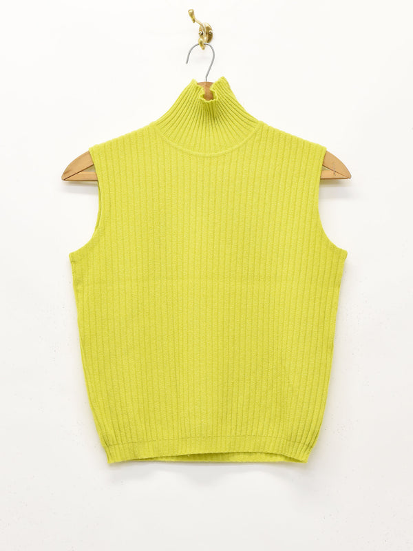 ノースリーブ タートルネック カットソー