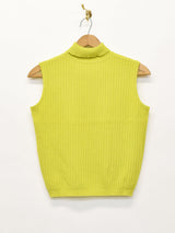 ノースリーブ タートルネック カットソー